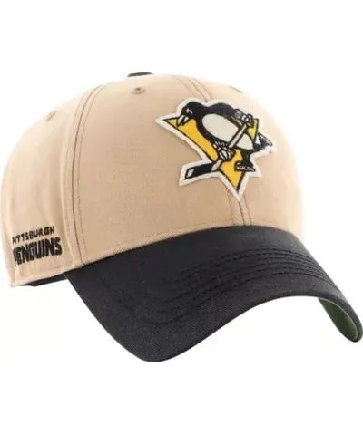 '47 Men's NHL Khaki/Black Pittsburgh Penguins Dusted Sedgwick MVP Adjustable Hat