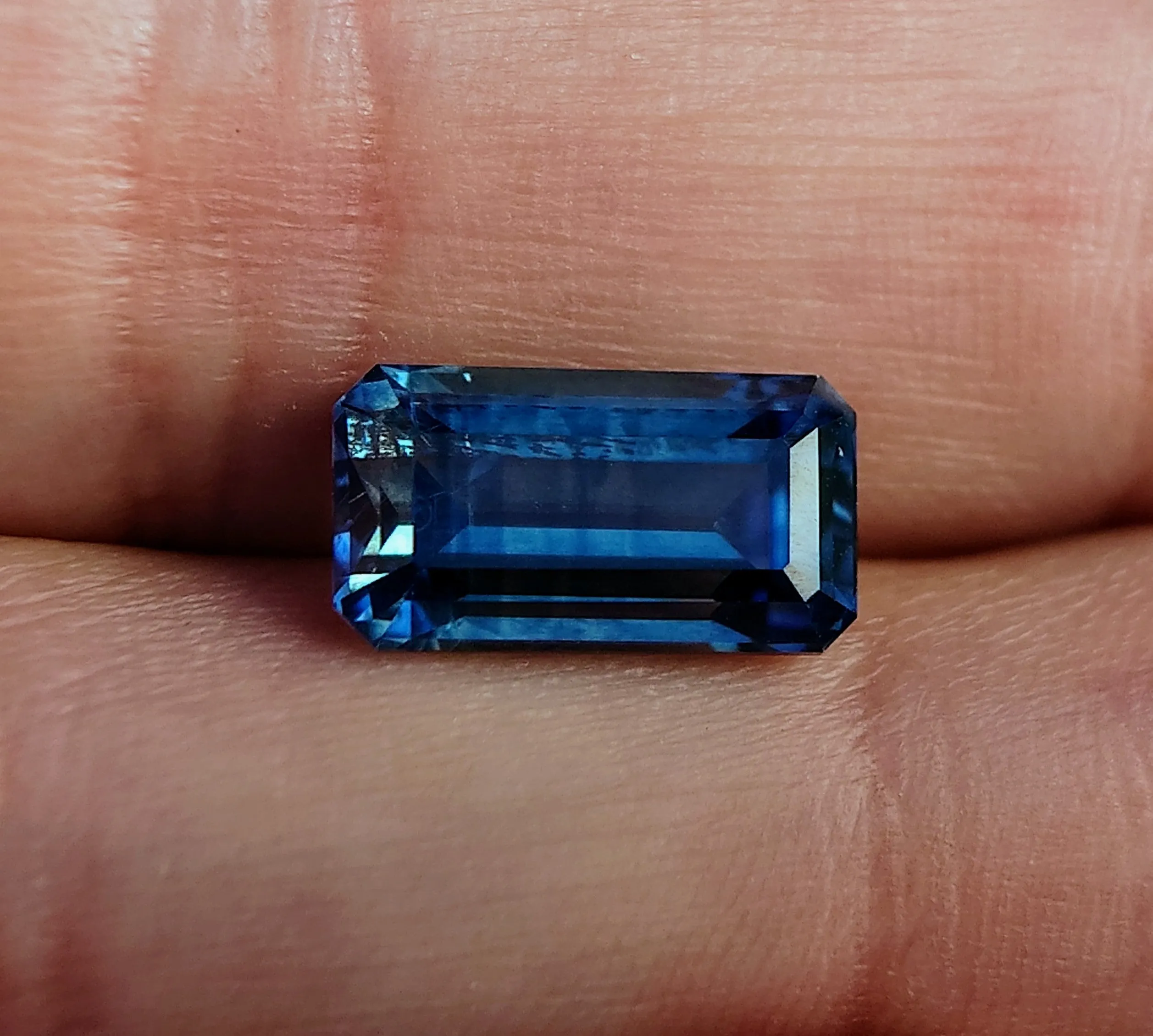 6.16ct BLUE TIGER STRIPED MONTANA SAPPHIRE