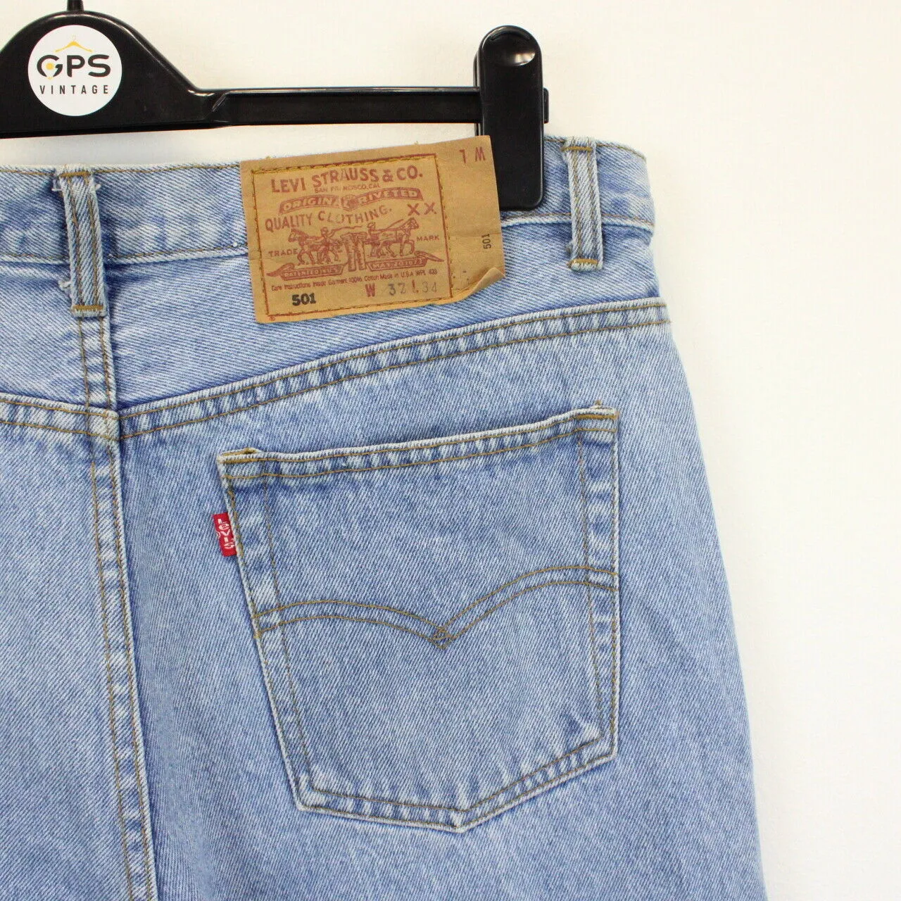 90s LEVIS 501 Jeans Light Blue | W36 L32