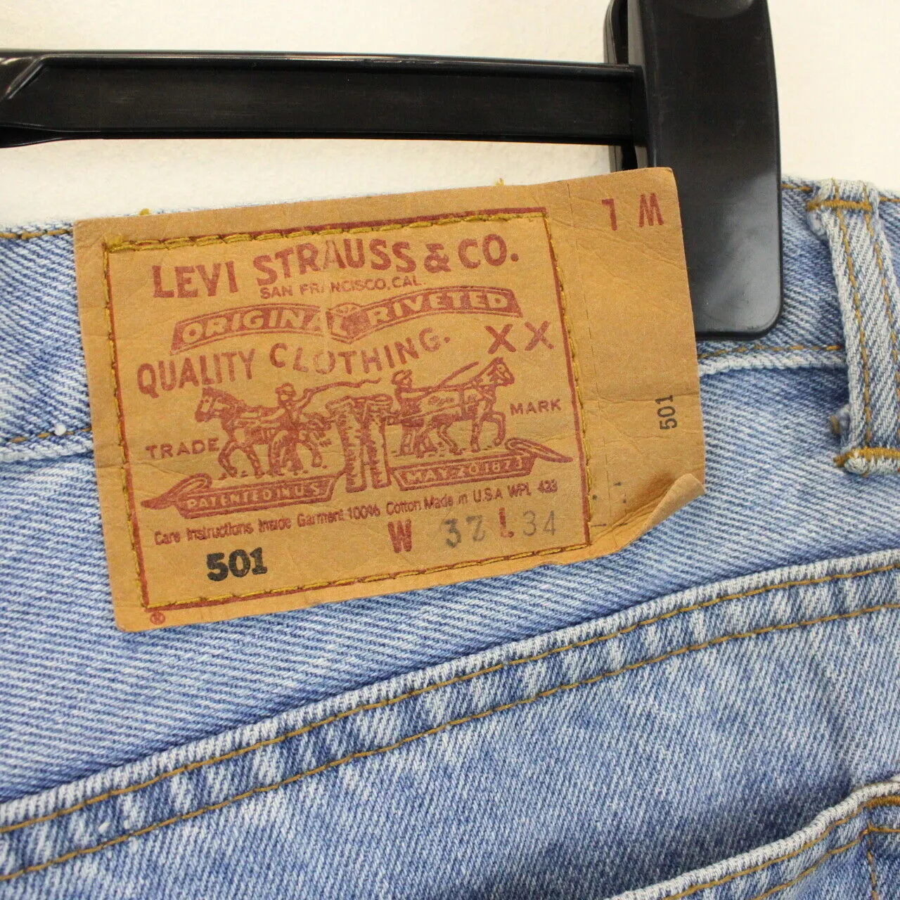 90s LEVIS 501 Jeans Light Blue | W36 L32