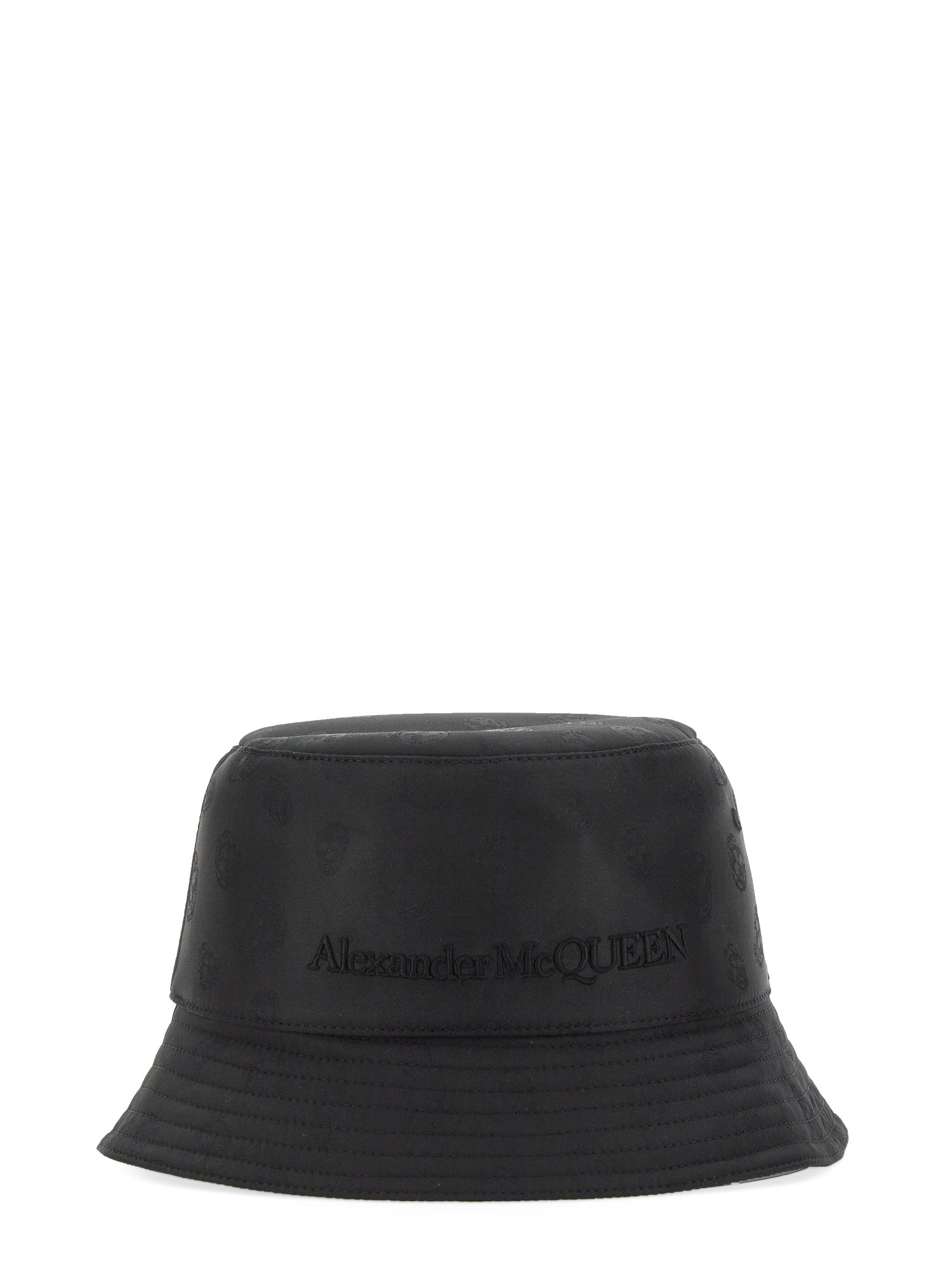 ALEXANDER McQUEEN    SILK BLEND BUCKET SKULL HAT