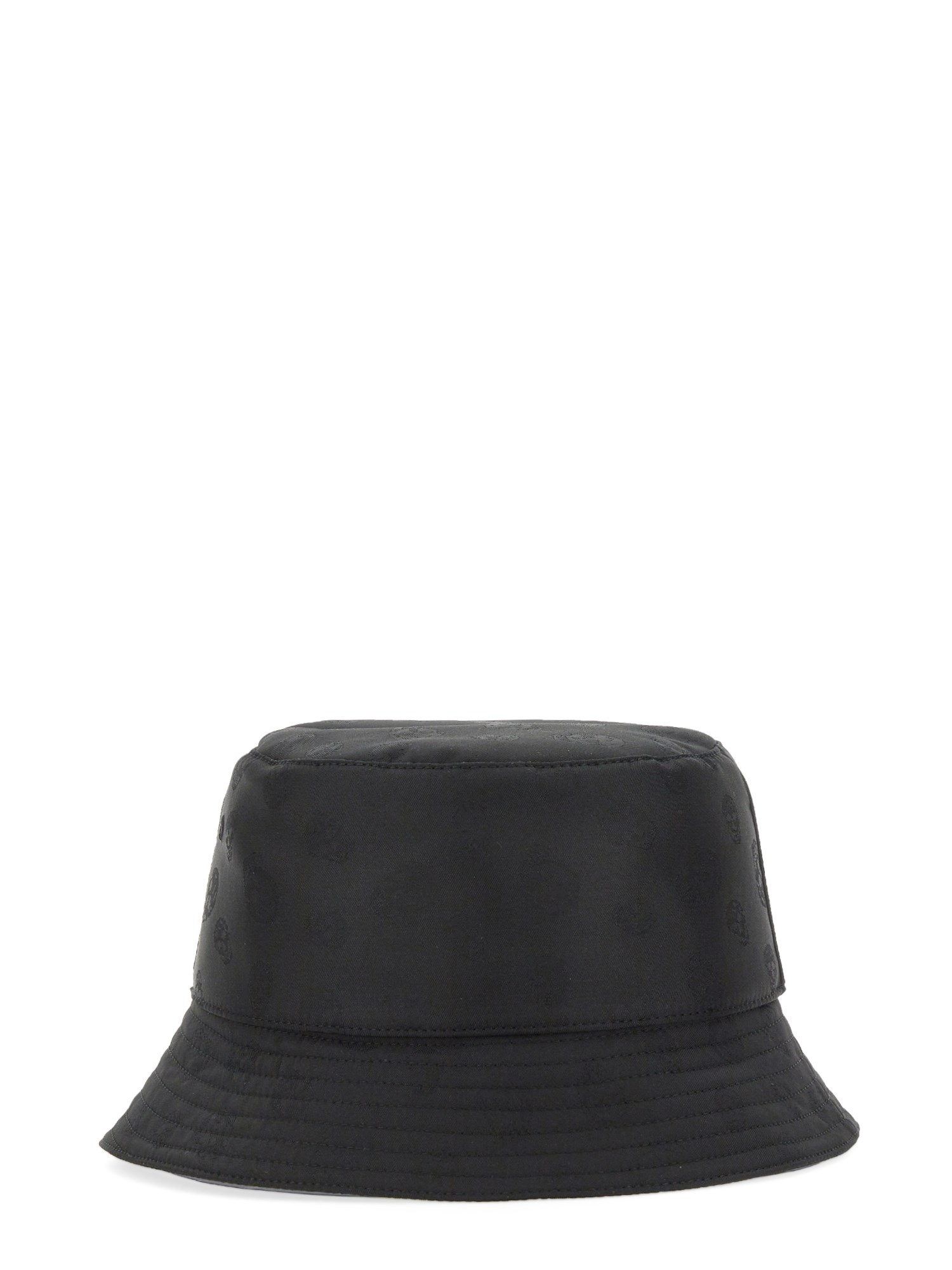 ALEXANDER McQUEEN    SILK BLEND BUCKET SKULL HAT