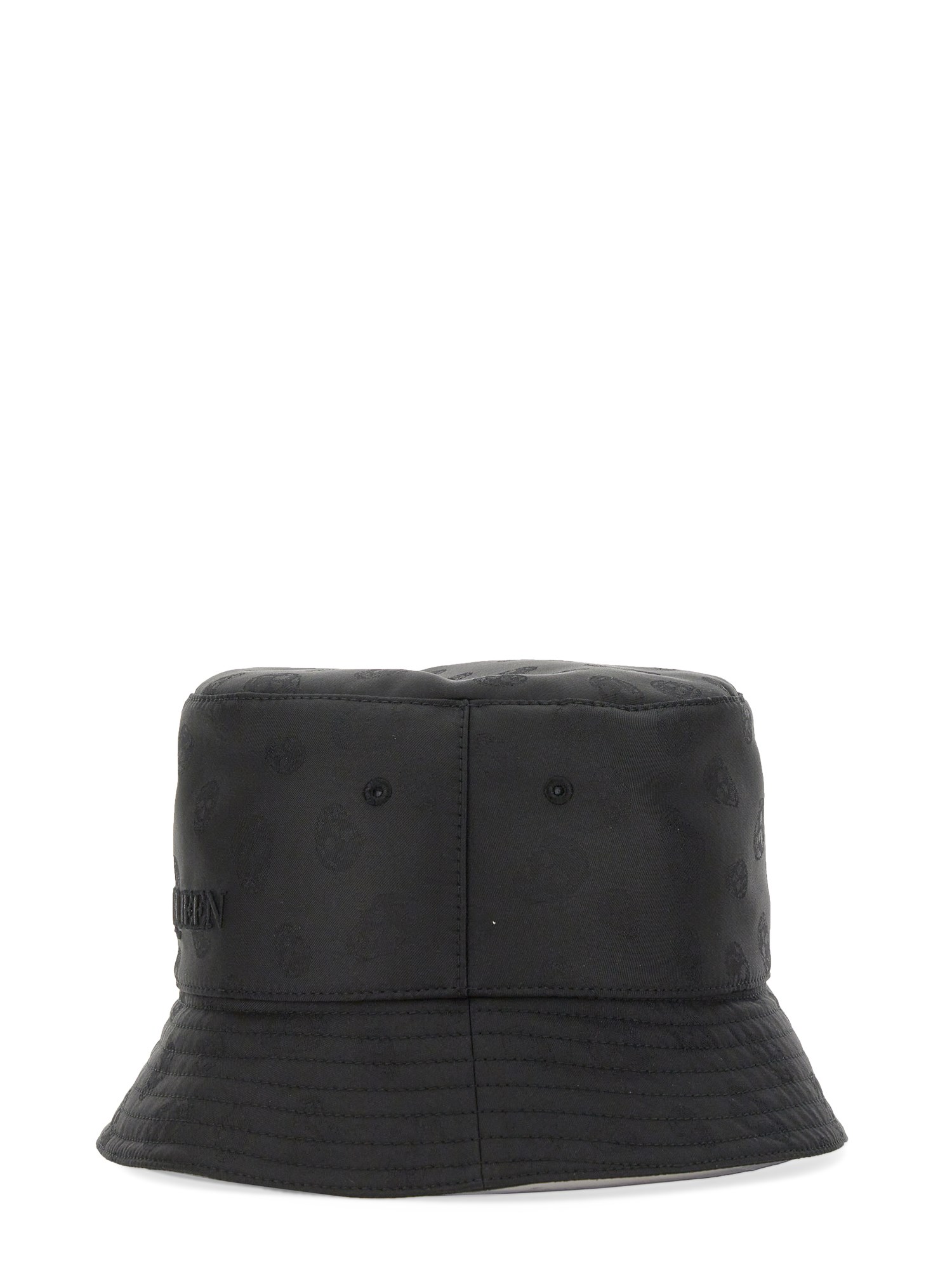 ALEXANDER McQUEEN    SILK BLEND BUCKET SKULL HAT