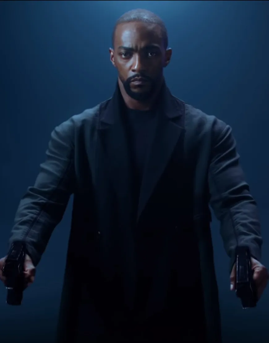 Altered Carbon Season 2 Anthony Mackie Coat | Men's Black Trench Coat