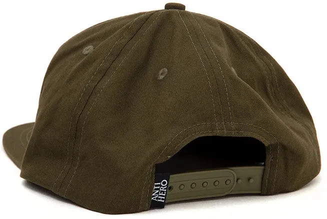 Anti Hero Basic Pigeon Snapback Hat / Olive