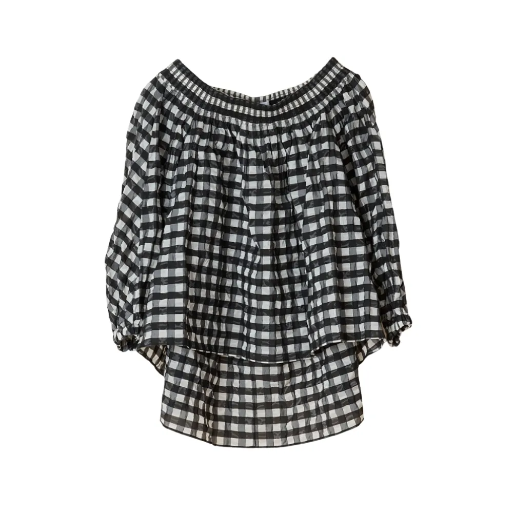 Azzedine Alaia  |Gingham Casual Style Nylon Cropped Cotton Party Style