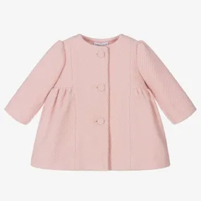 Baby Girls Pink Wool Coat