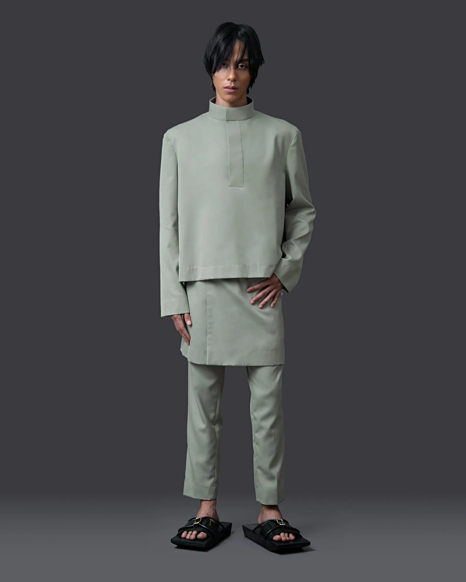 Baju Melayu Z (Sage)