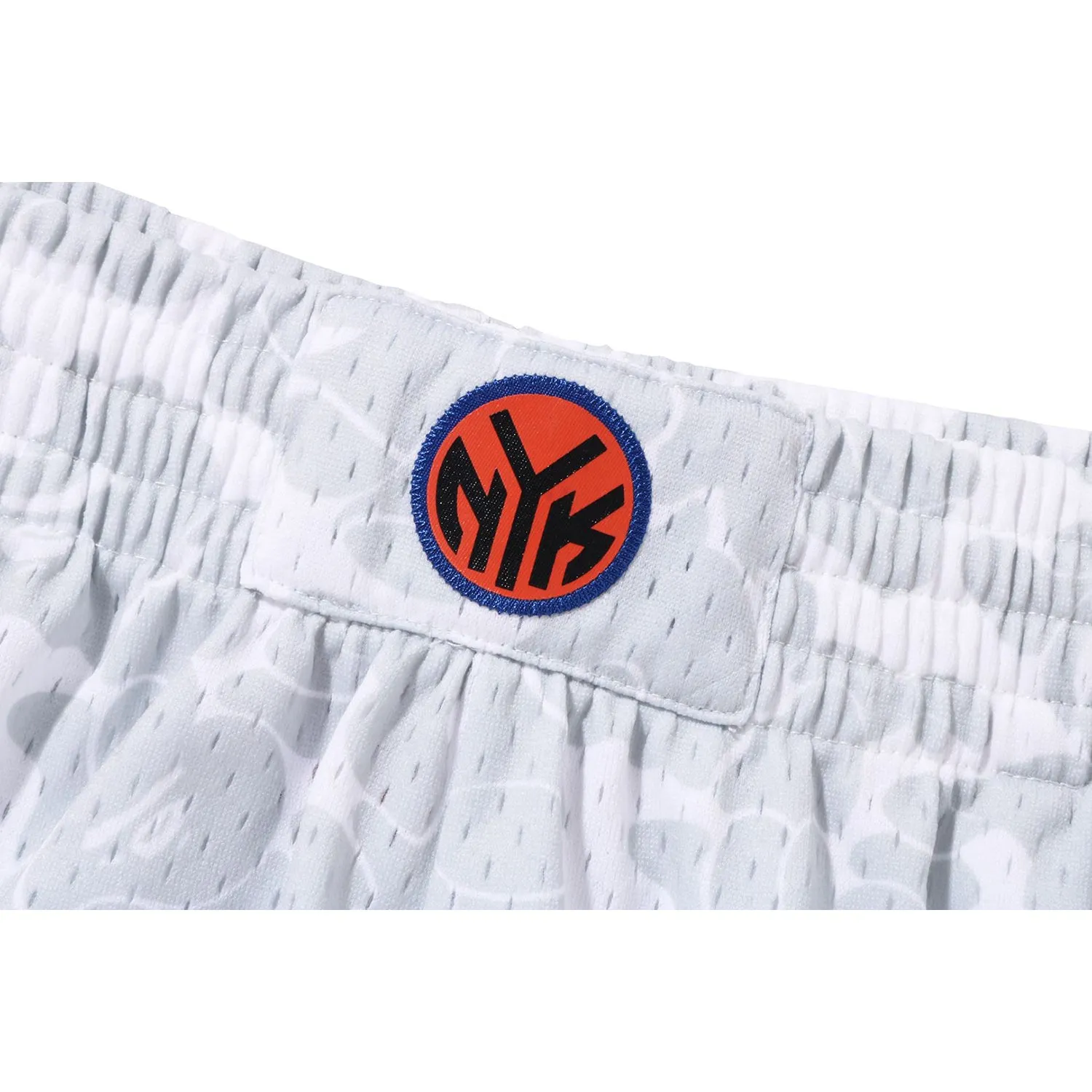 BAPE X MITCHELL & NESS NEW YORK KNICKS JERSEY SHORTS MENS