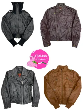 Best Selling  Y2K Zipup Leather Jacket