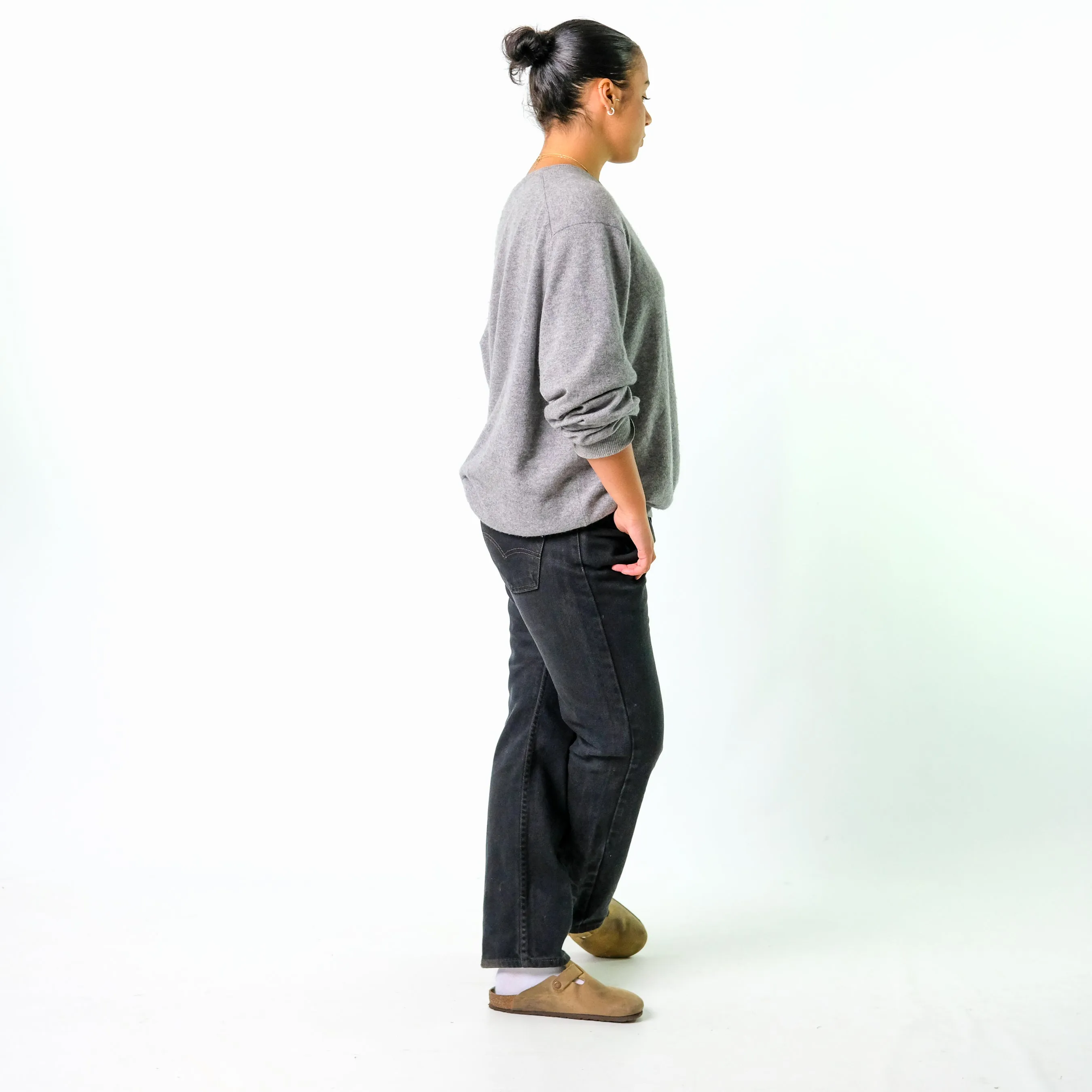 Black y2ks Levi's 505 Denim Jeans Baggy Pants (34x30)