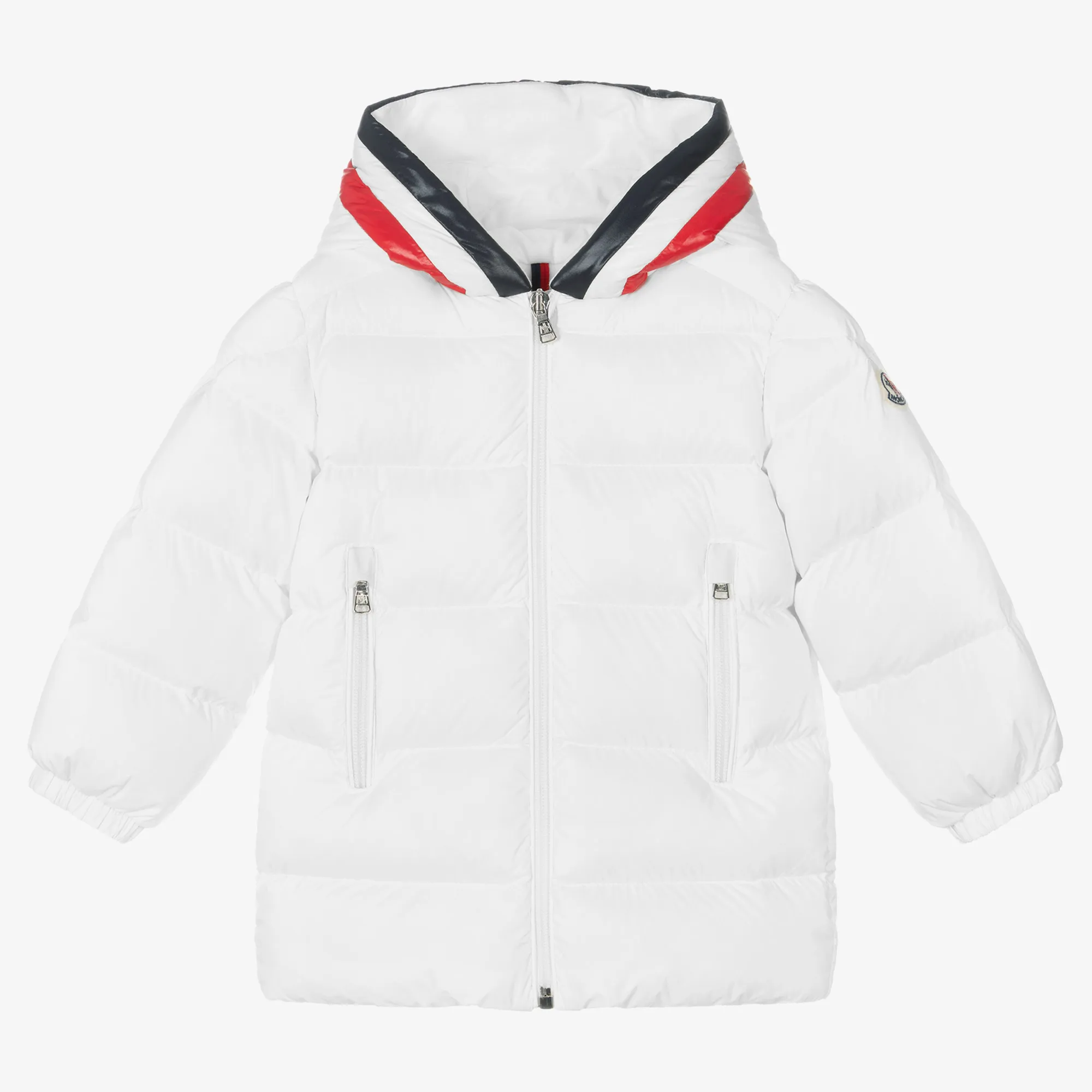 Boys White Down Padded Coat