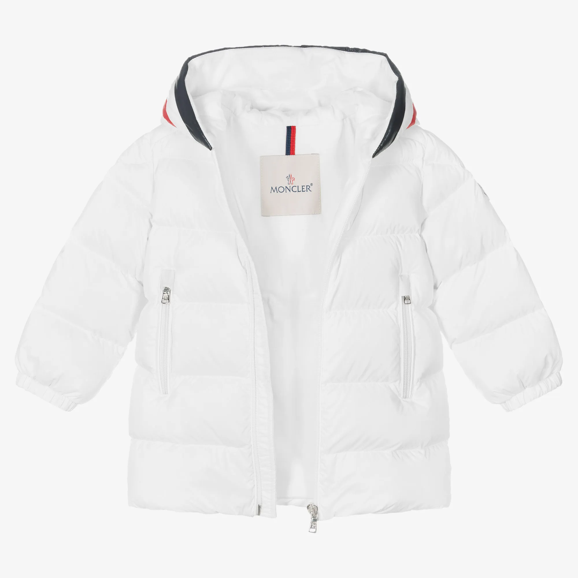 Boys White Down Padded Coat