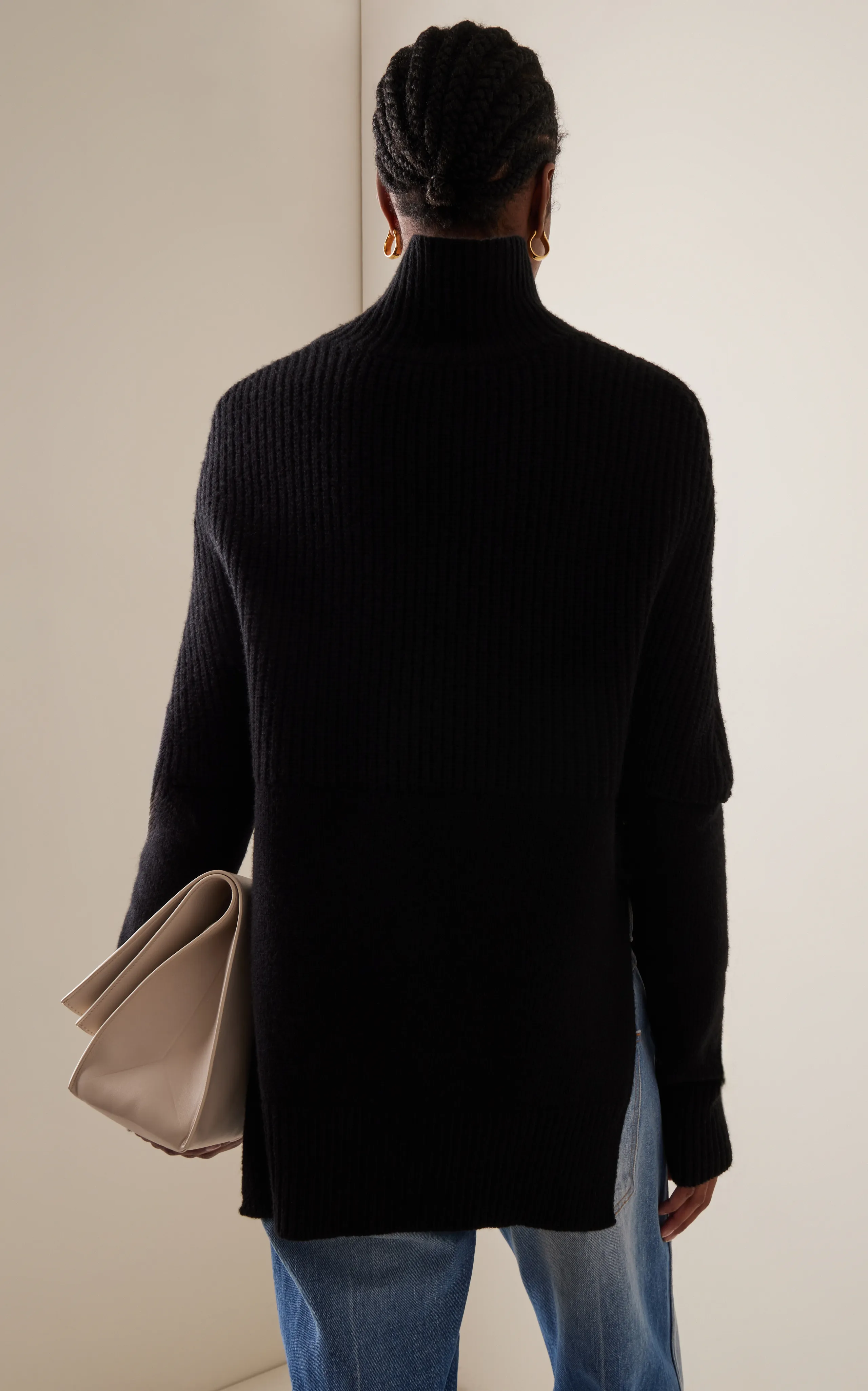 Brandon Maxwell The Matea Knit Turtleneck Sweater