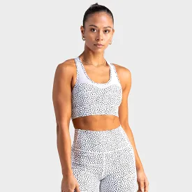 Breeze Mesh Crop - White Speckle