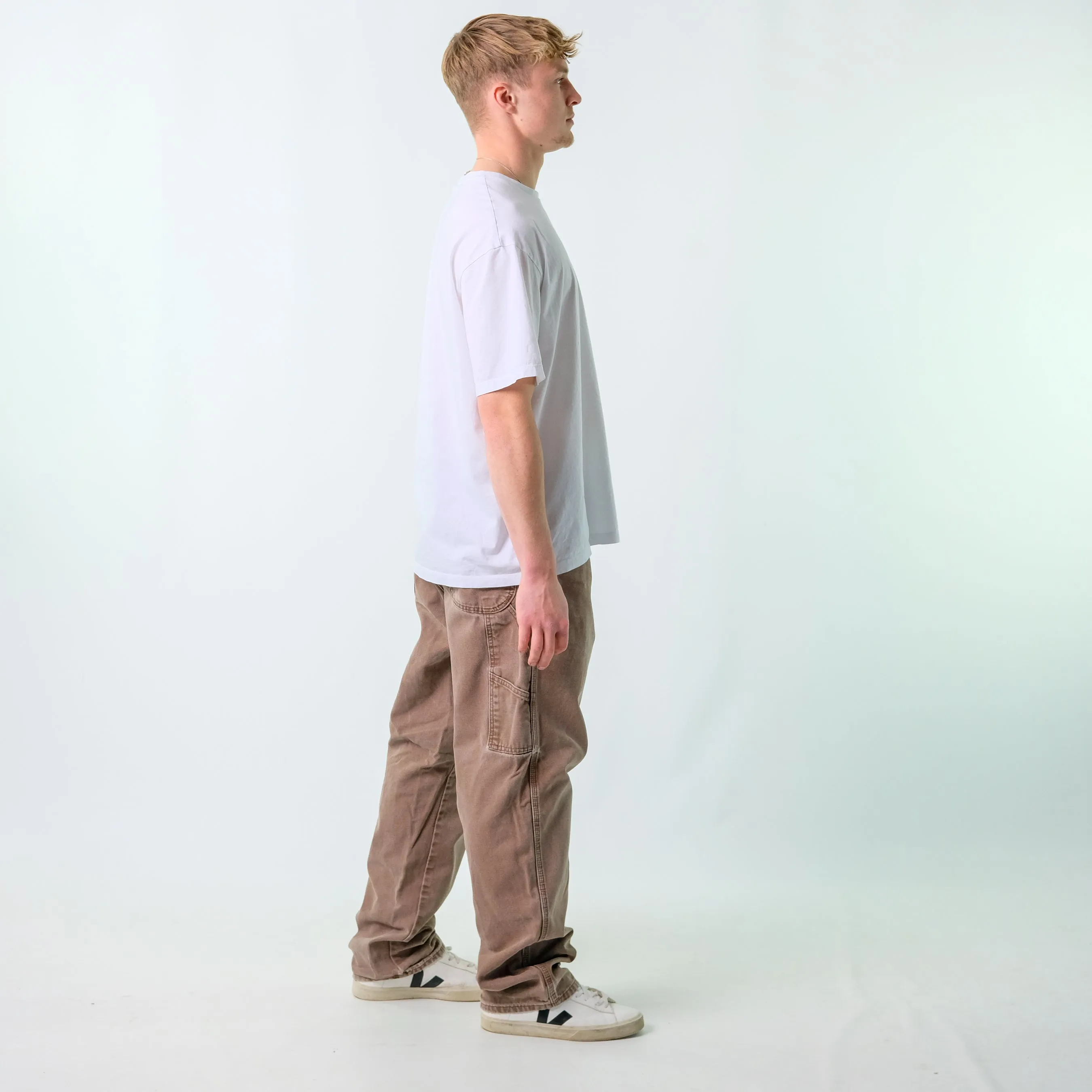 Brown y2ks Dickies Canvas Carpenter Jeans Baggy Pants (36x34)