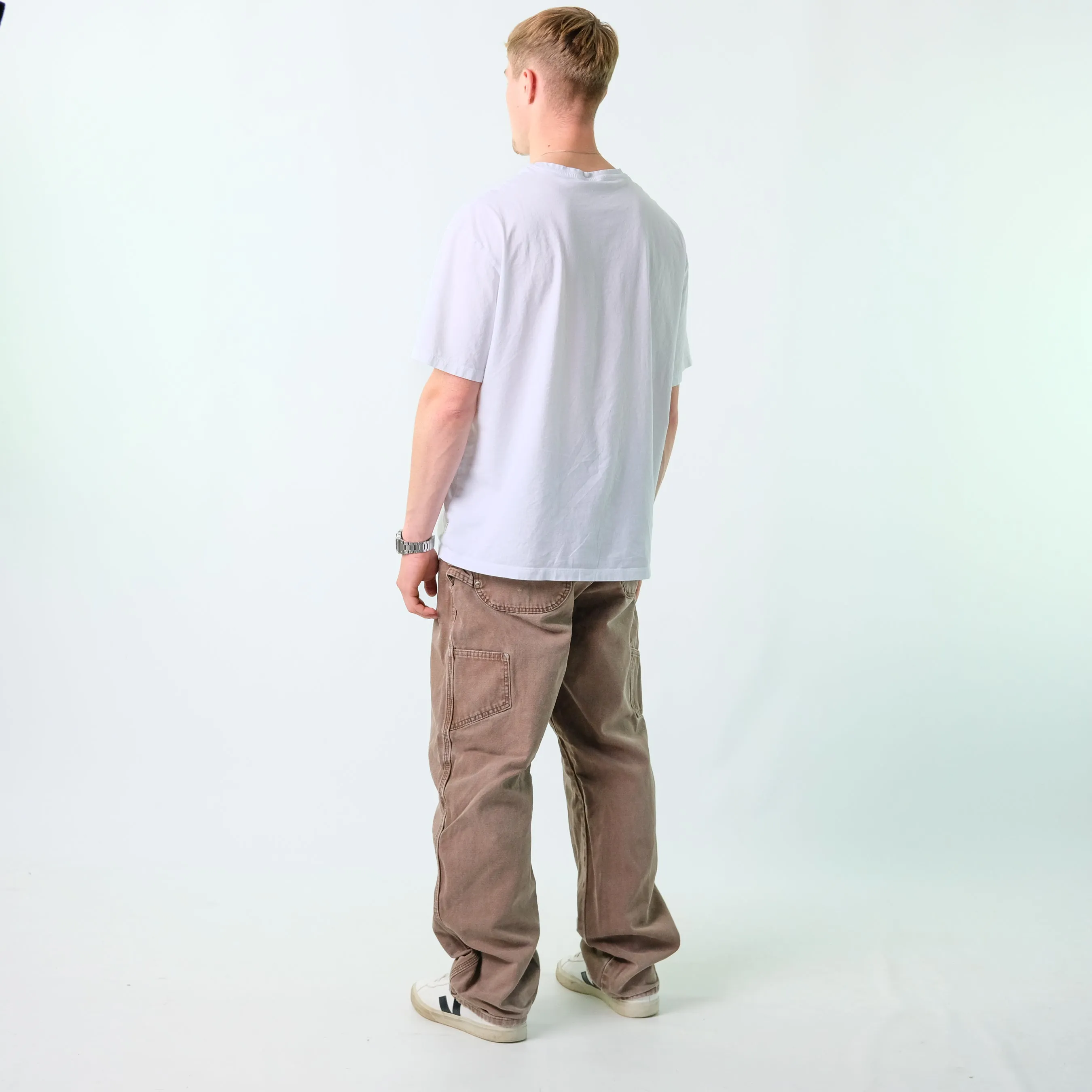 Brown y2ks Dickies Canvas Carpenter Jeans Baggy Pants (36x34)