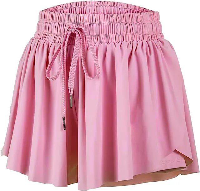 Butterfly Pink Flowy Shorts