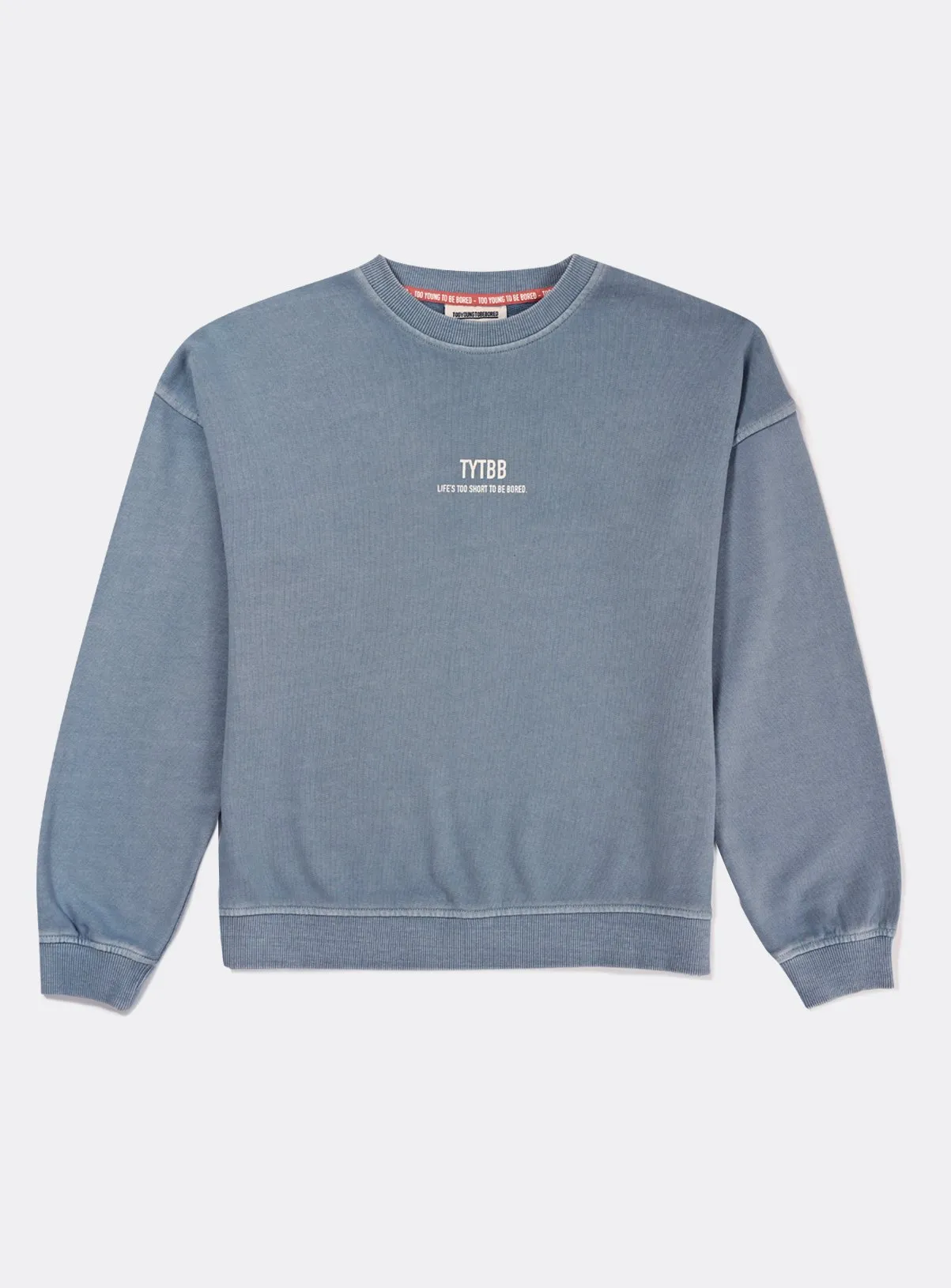 Buy TYTBB Blue Oversized Washed Sweatshirt 10 years | Jumpers and hoodies | Tu