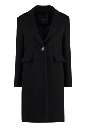 CAMBOGIA SINGLE-BREASTED WOOL COAT