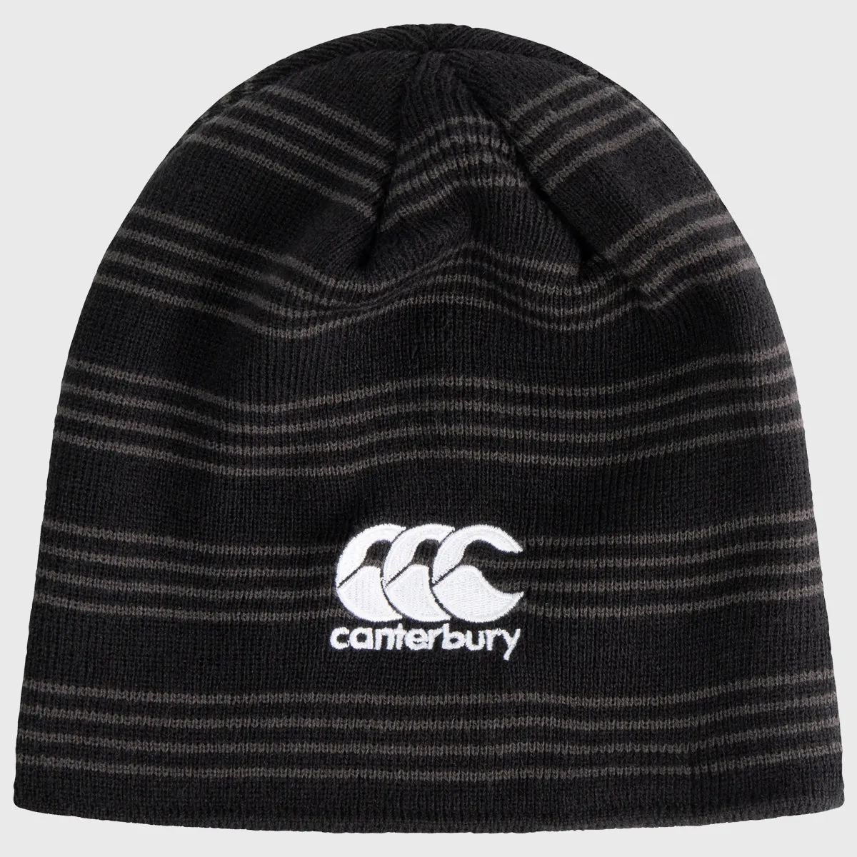 Canterbury Stripe Beanie Hat Black