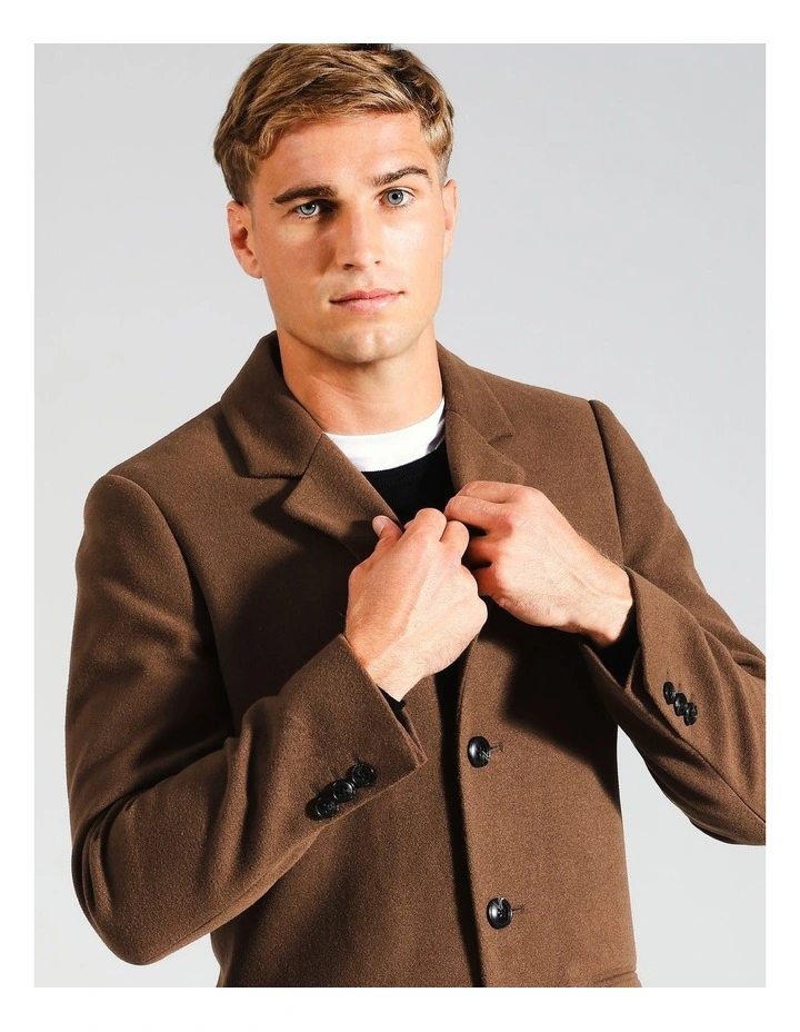 Charlie Car Coat in Brown