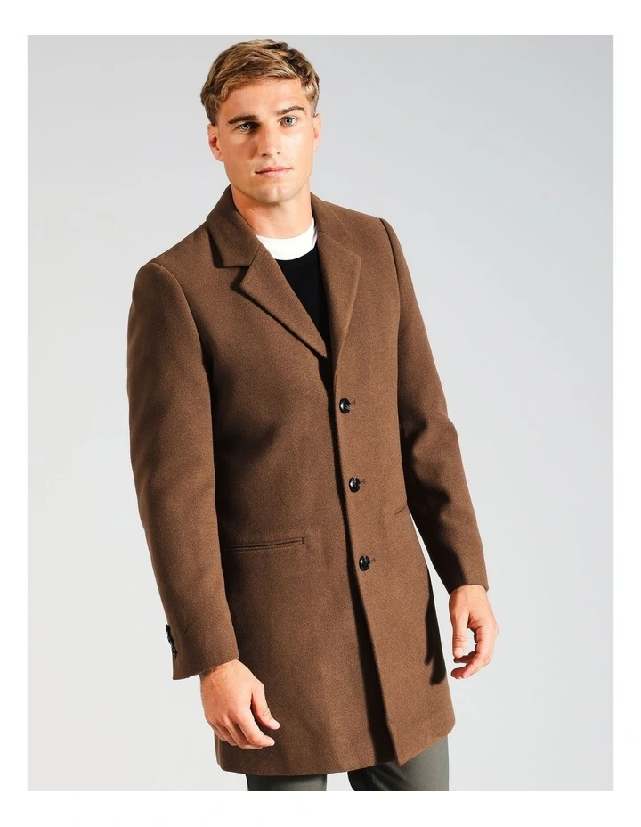 Charlie Car Coat in Brown