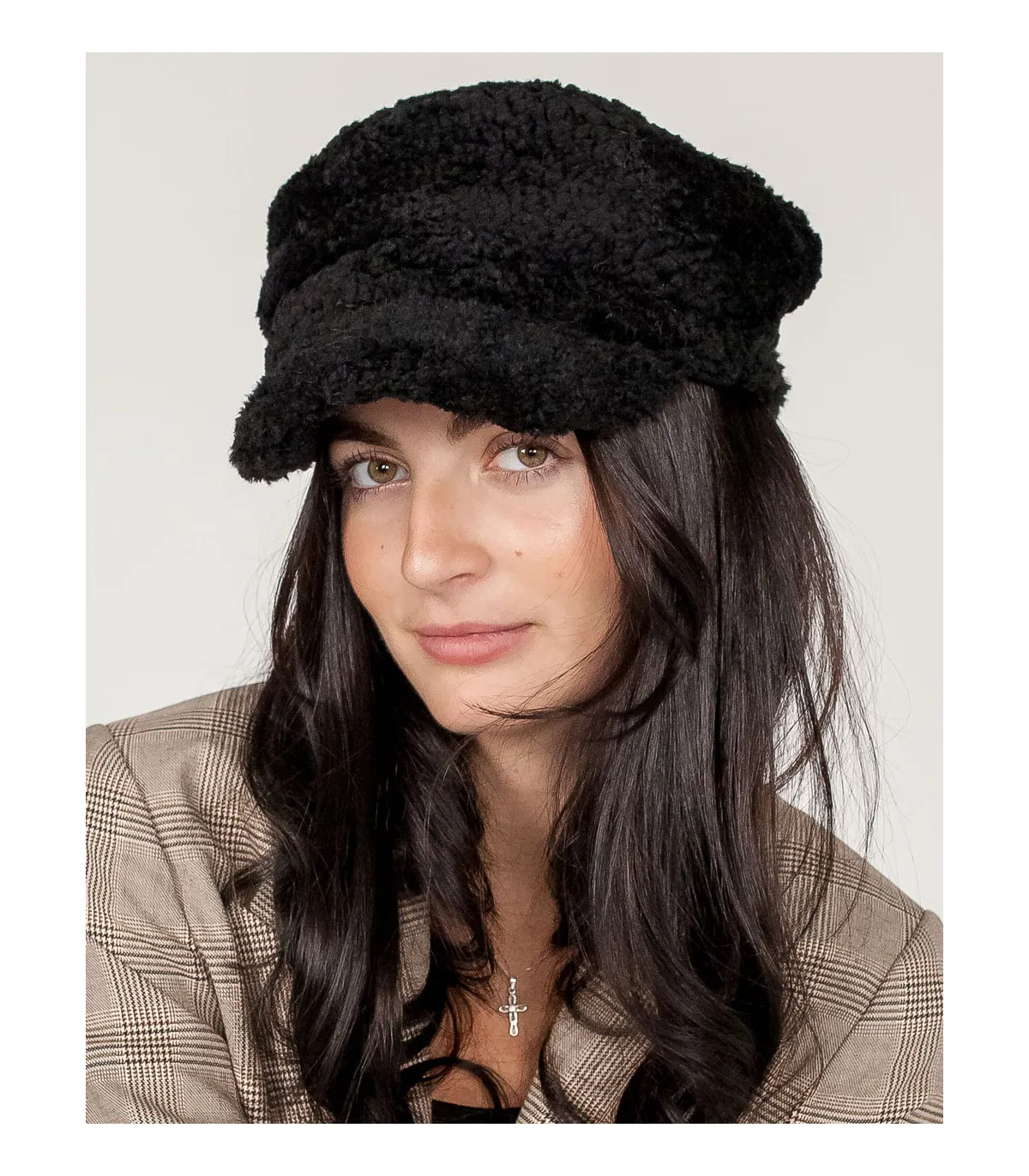 Charlotte Lamb Driving Hat at FurHatWorld.com