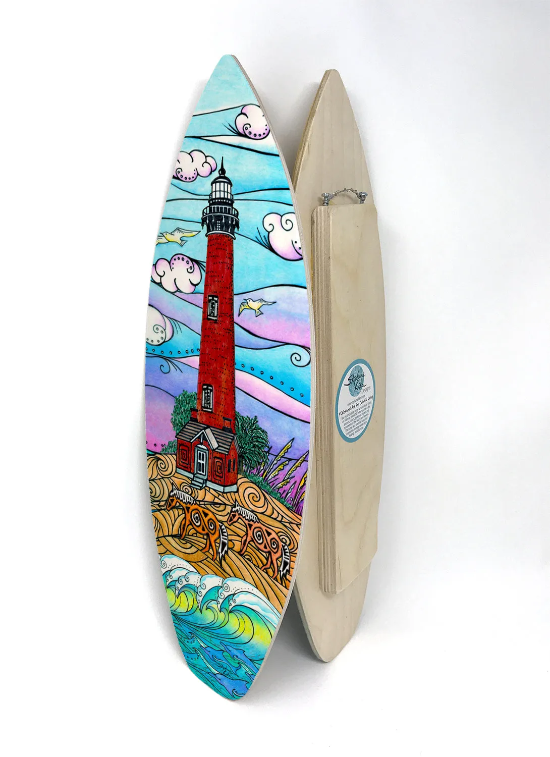 Corolla Lighthouse Surfboard Wall Art