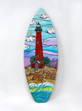 Corolla Lighthouse Surfboard Wall Art