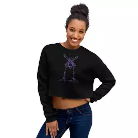 Crop Sweatshirt: Black Sabbath Purple