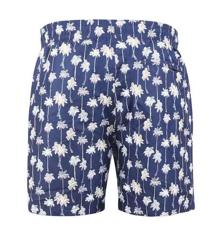 D555 Mens Palm Tree Printed Swim Shorts (BRADWELL)