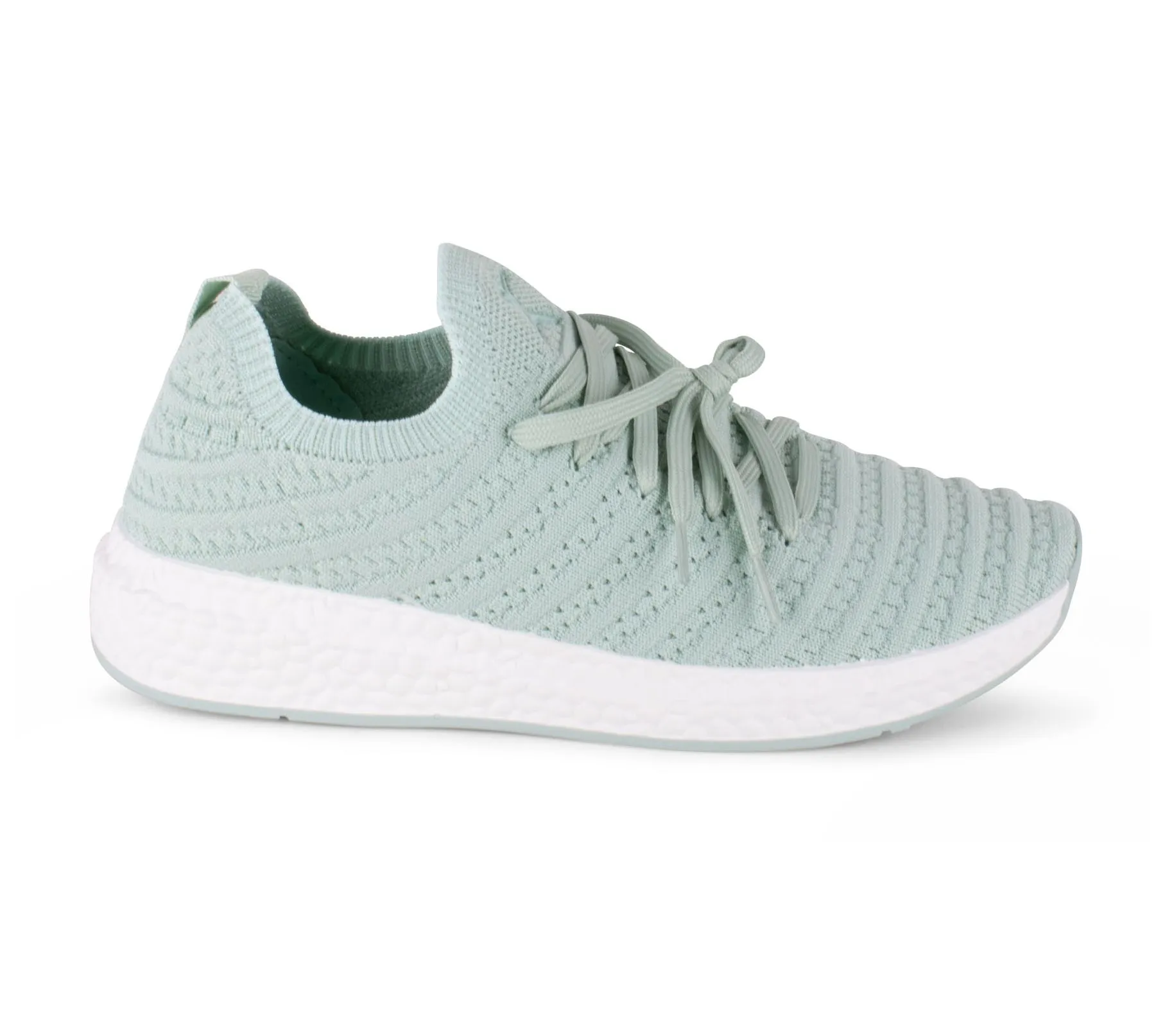 Danskin Textured Knit Lace-Up Sneaker - Bloom