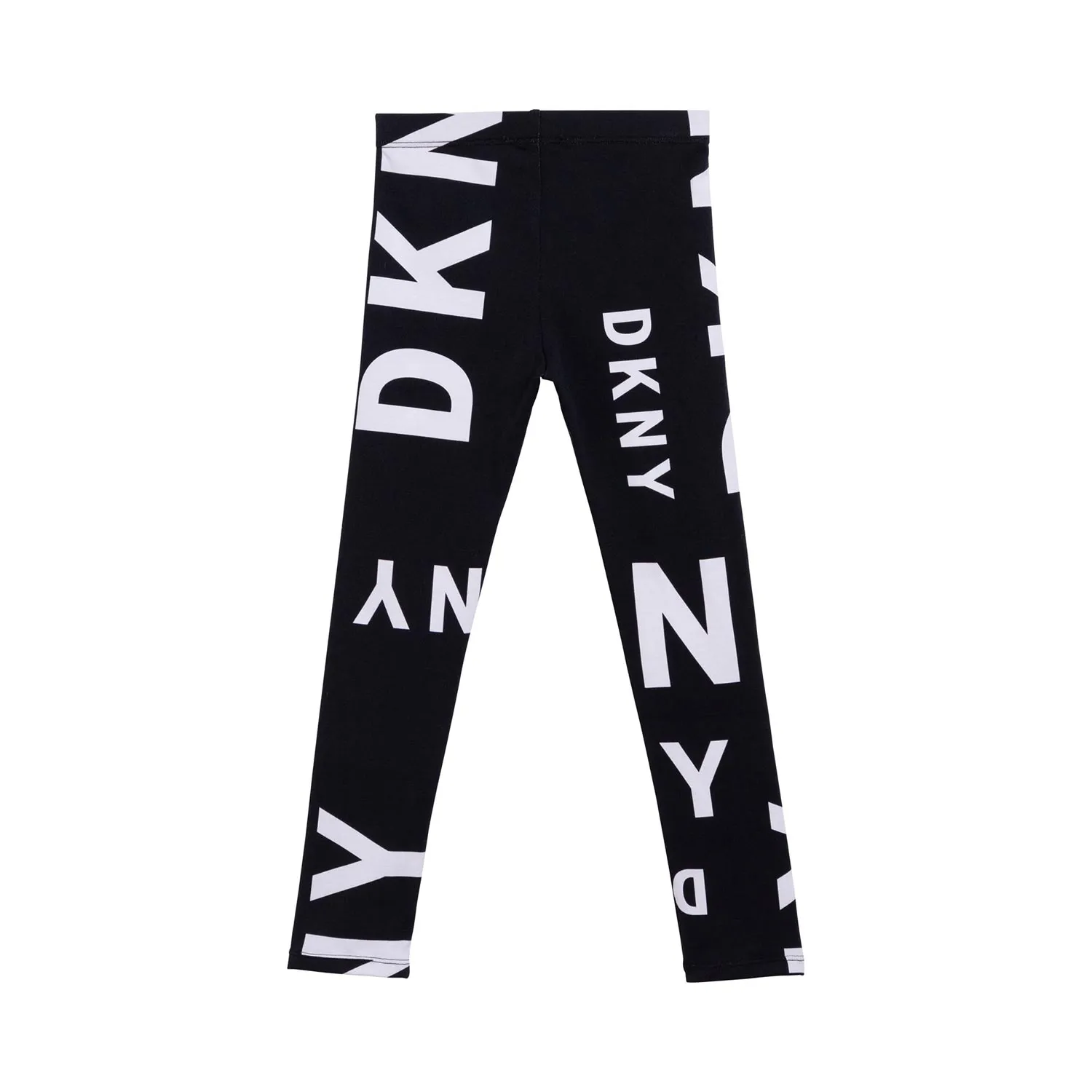 Dkny Black Printed Leggings For Girl