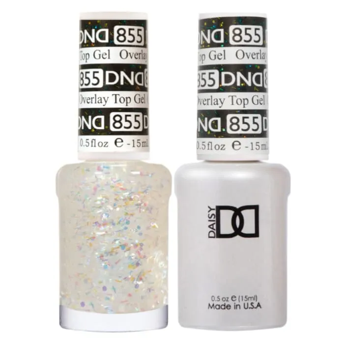 DND Duo Matching Color - OVERLAY GLITTER TOP GELS Collection - 855