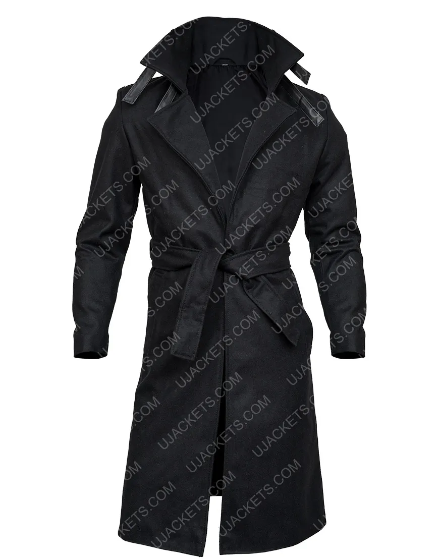 Dune Paul Atreides Black Coat | Men's Wool Blend Trench Coat | 45% OFF