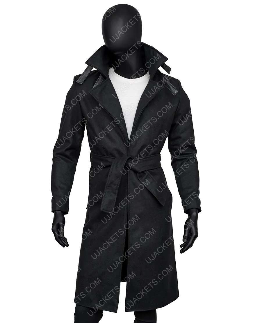 Dune Paul Atreides Black Coat | Men's Wool Blend Trench Coat | 45% OFF