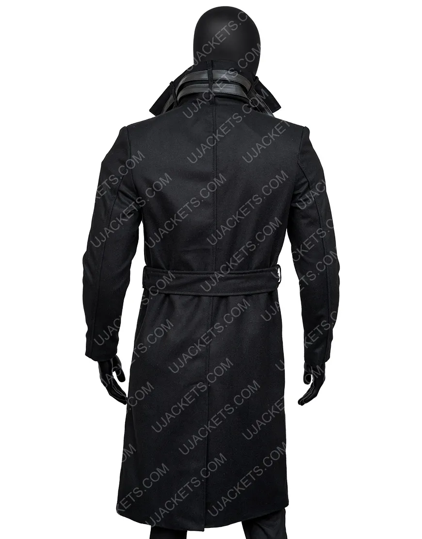 Dune Paul Atreides Black Coat | Men's Wool Blend Trench Coat | 45% OFF