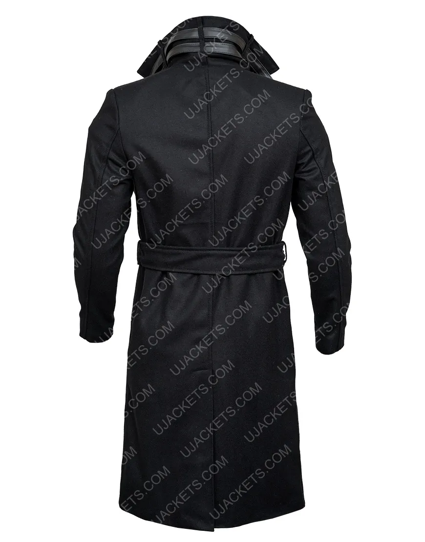 Dune Paul Atreides Black Coat | Men's Wool Blend Trench Coat | 45% OFF