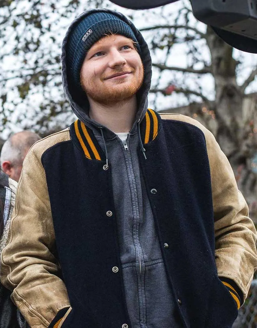 Ed Sheeran Jacket - Shape Of You Varisty Letterman Style