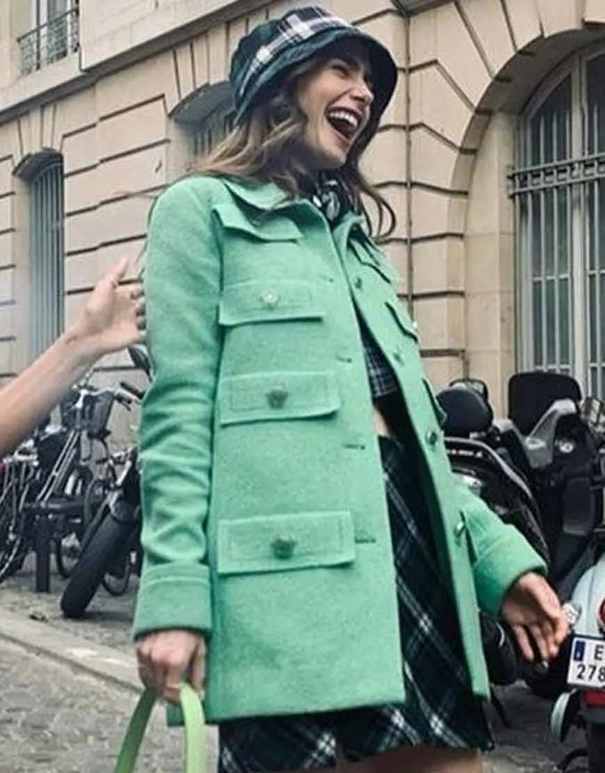 Emily In Paris Multi-Pocket Coat | 40% OFF | ujackets.com