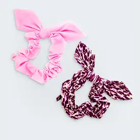 Excel+ Scrunchies - 2PK Candy Pink/Wild Berry