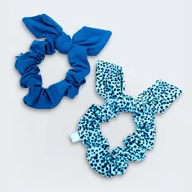 Excel+ Scrunchies - 2PK Ocean Blue/Ocean Speckle