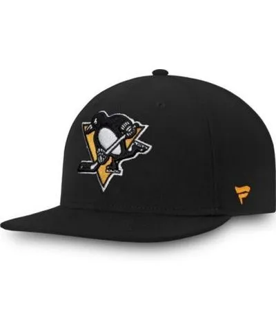 Fanatics Men's NHL Fanatics Pittsburgh Penguins Core Primary Logo Fitted Hat