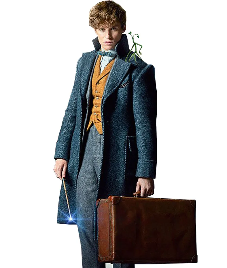 Fantastic Beasts 2 Newt Scamander Grey Coat - Men's Coat