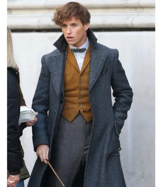 Fantastic Beasts 2 Newt Scamander Grey Coat - Men's Coat