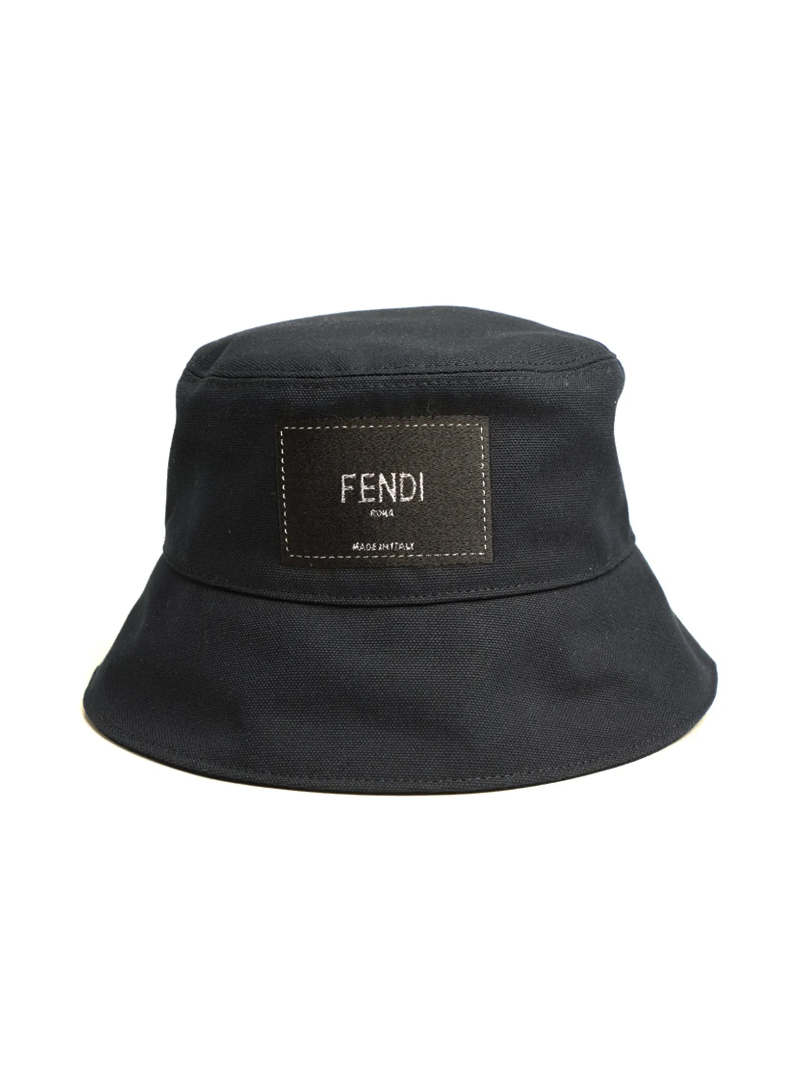 Fendi Roma Logo Patch Bucket Hat