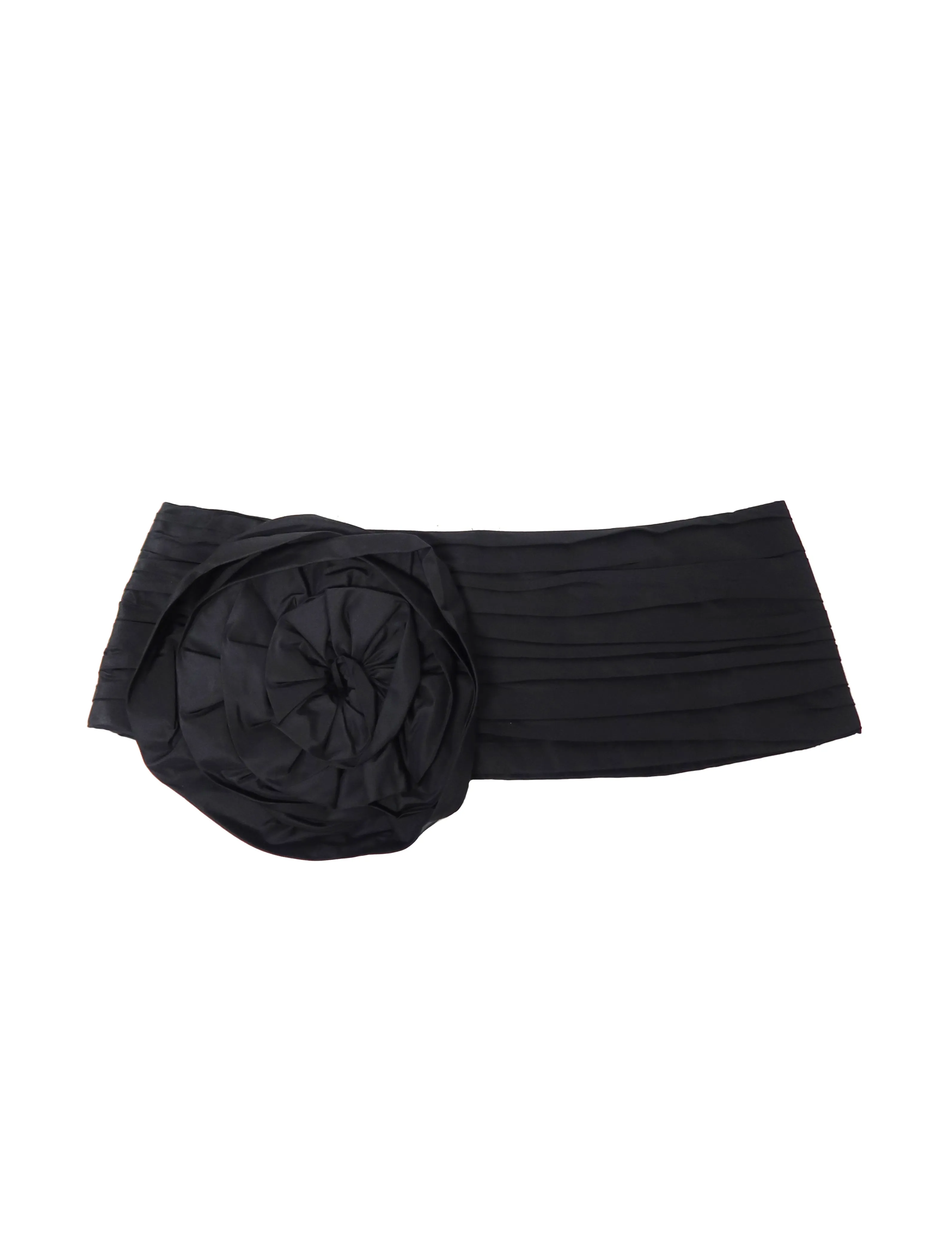 Fidan Novruzova Black Rose Satin Belt