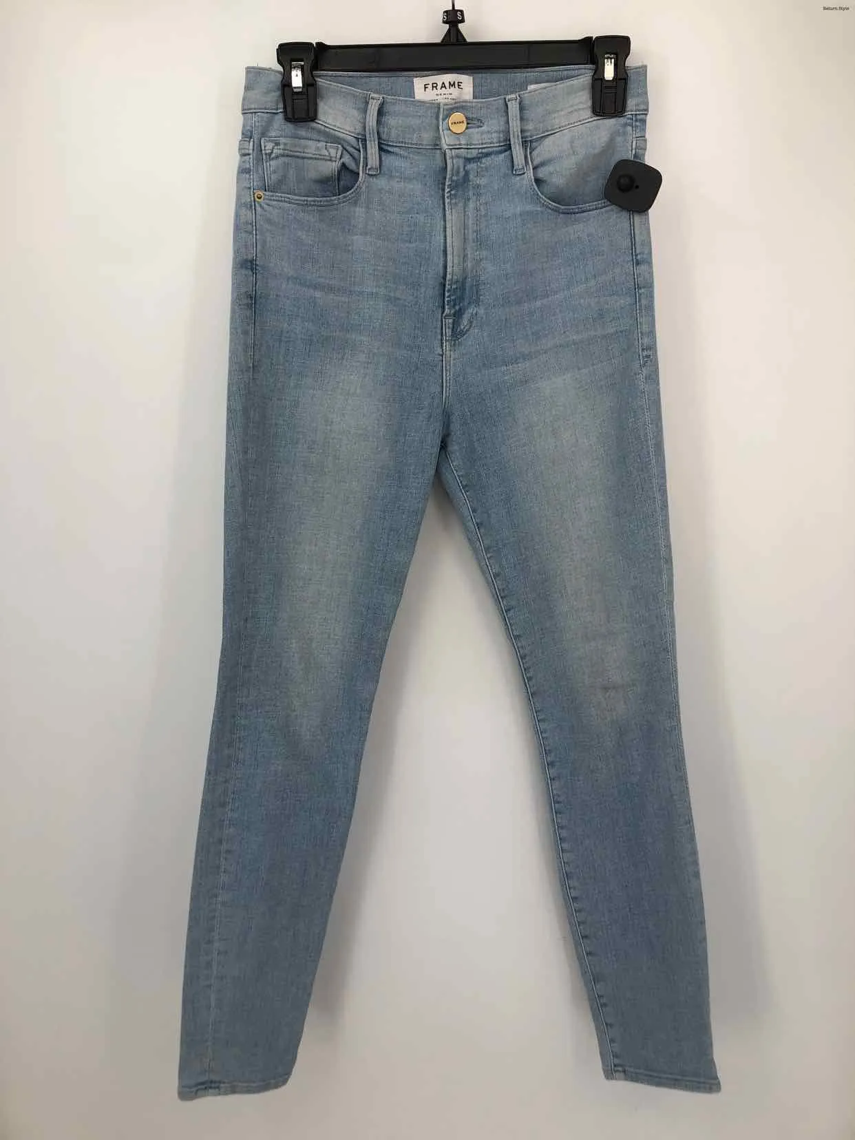 FRAME Lt Blue Denim High Rise Skinny Size 28 (S) Jeans