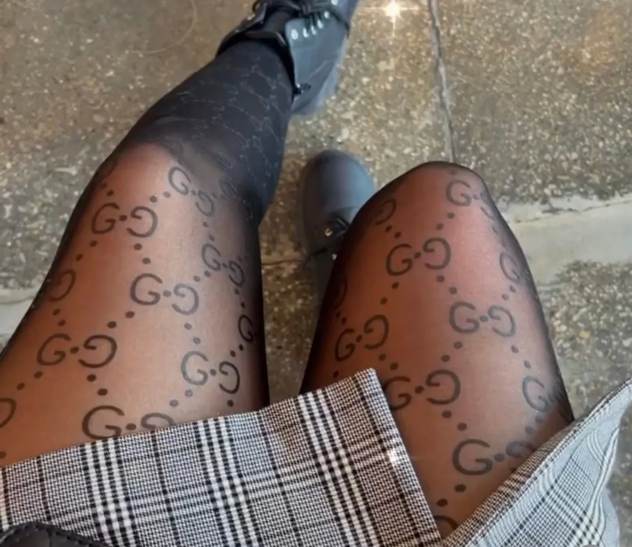 GG Pattern Tights